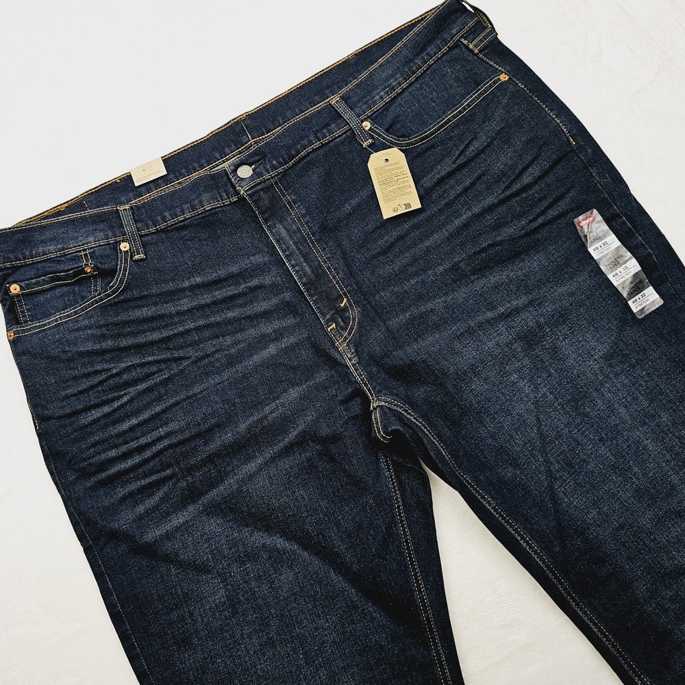 NEW Levis Mens 48W 31L‎ Athletic Taper Jeans Denim Blue Flex